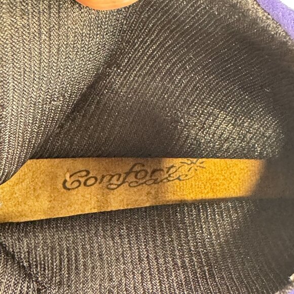 ABCDEFG Womens Size 8.5 W Purple Leather Moccasin Ankle Boots Suede Fringe Zip - Picture 10 of 14